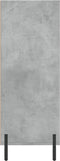 vidaXL - Schappenkast - 69,5x32,5x90 - cm - bewerkt - hout - betongrijs