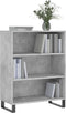 vidaXL - Schappenkast - 69,5x32,5x90 - cm - bewerkt - hout - betongrijs