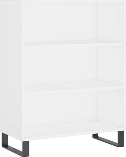 vidaXL - Schappenkast - 69,5x32,5x90 - cm - bewerkt - hout - wit