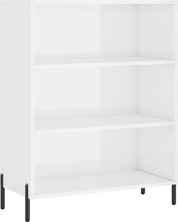 vidaXL - Schappenkast - 69,5x32,5x90 - cm - bewerkt - hout - wit