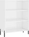 vidaXL - Schappenkast - 69,5x32,5x90 - cm - bewerkt - hout - wit