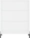 vidaXL - Schappenkast - 69,5x32,5x90 - cm - bewerkt - hout - wit