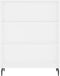 vidaXL - Schappenkast - 69,5x32,5x90 - cm - bewerkt - hout - wit