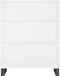 vidaXL - Schappenkast - 69,5x32,5x90 - cm - bewerkt - hout - wit