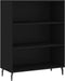 vidaXL - Schappenkast - 69,5x32,5x90 - cm - bewerkt - hout - zwart