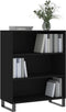 vidaXL - Schappenkast - 69,5x32,5x90 - cm - bewerkt - hout - zwart