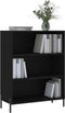vidaXL - Schappenkast - 69,5x32,5x90 - cm - bewerkt - hout - zwart