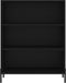 vidaXL - Schappenkast - 69,5x32,5x90 - cm - bewerkt - hout - zwart