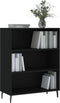 vidaXL - Schappenkast - 69,5x32,5x90 - cm - bewerkt - hout - zwart