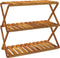 vidaXL - Schappenkast - inklapbaar - 3-laags - 70x31x63 - cm - acaciahout - bruin