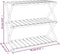 vidaXL - Schappenkast - inklapbaar - 3-laags - 70x31x63 - cm - acaciahout - bruin