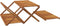 vidaXL - Schappenkast - inklapbaar - 3-laags - 70x31x63 - cm - acaciahout - bruin
