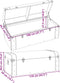 vidaXL - Schatkist - met - sloten - 110x50x39,5 - cm - multiplex - donkerbruin