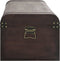 vidaXL - Schatkist - met - sloten - 110x50x39,5 - cm - multiplex - donkerbruin