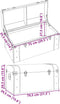 vidaXL - Schatkist - met - sloten - 79,5x39,5x39,5 - cm - multiplex - donkerbruin
