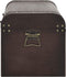 vidaXL - Schatkist - met - sloten - 79,5x39,5x39,5 - cm - multiplex - donkerbruin