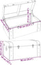 vidaXL - Schatkist - met - sloten - 90x50x39,5 - cm - multiplex - donkerbruin