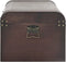 vidaXL - Schatkist - met - sloten - 90x50x39,5 - cm - multiplex - donkerbruin