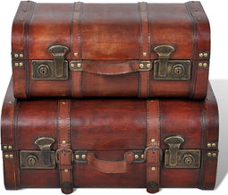 vidaXL - Schatkisten - 2 - st - vintage-stijl - hout - bruin