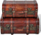 vidaXL - Schatkisten - 2 - st - vintage-stijl - hout - bruin