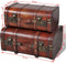 vidaXL - Schatkisten - 2 - st - vintage-stijl - hout - bruin