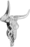 vidaXL - Schedel - muurdecoratie - aluminium - zilver