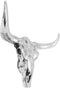 vidaXL - Schedel - muurdecoratie - aluminium - zilver
