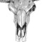 vidaXL - Schedel - muurdecoratie - aluminium - zilver