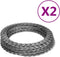 vidaXL - Scheermesprikkeldraad - concertina - 60 - m - gegalvaniseerd - staal