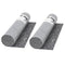 vidaXL - Schildersvlies - anti-slip - 50 - m - 280 - g/m² - grijs - 2 - st