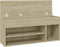vidaXL - Schoenbank - 105x30x45 - cm - bewerkt - hout - sonoma - eikenkleurig
