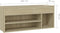 vidaXL - Schoenbank - 105x30x45 - cm - bewerkt - hout - sonoma - eikenkleurig