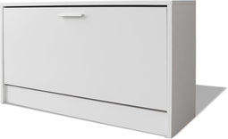 vidaXL - Schoenen - opbergkast - 80x24x45 - cm - wit