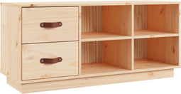 vidaXL - Schoenenbank - 100x34x45 - cm - massief - grenenhout