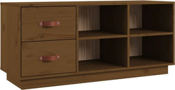 vidaXL - Schoenenbank - 100x34x45 - cm - massief - grenenhout - honingbruin