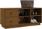 vidaXL - Schoenenbank - 100x34x45 - cm - massief - grenenhout - honingbruin