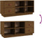 vidaXL - Schoenenbank - 100x34x45 - cm - massief - grenenhout - honingbruin