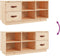 vidaXL - Schoenenbank - 100x34x45 - cm - massief - grenenhout