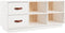 vidaXL - Schoenenbank - 100x34x45 - cm - massief - grenenhout - wit