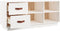 vidaXL - Schoenenbank - 100x34x45 - cm - massief - grenenhout - wit