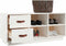 vidaXL - Schoenenbank - 100x34x45 - cm - massief - grenenhout - wit