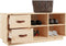 vidaXL - Schoenenbank - 100x34x45 - cm - massief - grenenhout - zwart
