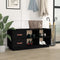 vidaXL - Schoenenbank - 100x34x45 - cm - massief - grenenhout - zwart