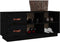 vidaXL - Schoenenbank - 100x34x45 - cm - massief - grenenhout - zwart
