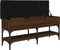 vidaXL - Schoenenbank - 102x32x45 - cm - bewerkt - hout - bruin - eikenkleur