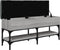vidaXL - Schoenenbank - 102x32x45 - cm - bewerkt - hout - grijs - sonoma - eikenkleur