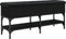 vidaXL - Schoenenbank - 102x32x45 - cm - bewerkt - hout - zwart