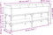 vidaXL - Schoenenbank - 102x32x45 - cm - bewerkt - hout - zwart