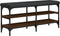 vidaXL - Schoenenbank - 102x32x47 - cm - bewerkt - hout - bruin - eikenkleur