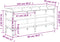vidaXL - Schoenenbank - 102x32x47 - cm - bewerkt - hout - bruin - eikenkleur